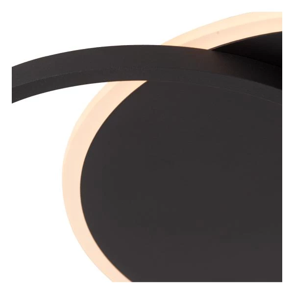 Lucide AXELLE - Flush ceiling light - Ø 29,5 cm- LED 3 StepDim - 1x24W 2700K - Black - detail 2